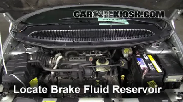 2005 Chrysler Town and Country Touring 3.8L V6 Liquide de frein Ajouter du liquide